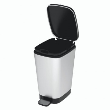 CHIC STEEL MANUAL REFUSE BIN LARGE 50L