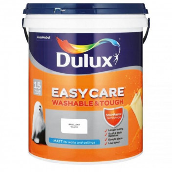 DULUX EASYCARE WHITE PVA PAINT 5L