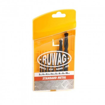 DRILL BIT 8PC STANDARD METAL 3-10MM