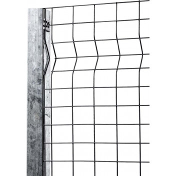 HOT DIP GALVANIZED POWDER COATED GREY DEFENCE FENCE PANEL 2.9MX2.2M