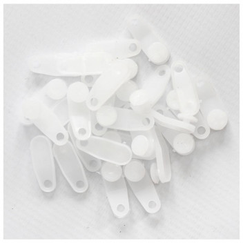 CURTAIN GLIDER WHITE  80 PER PACK