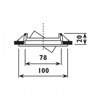RADIANT SATIN CHROME TILT DOWN LIGHT