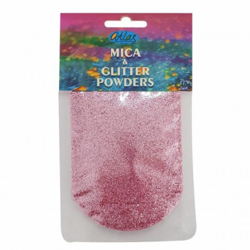 ATLAS RESIN MICA AND GLITTER PINK POWDERS 40G