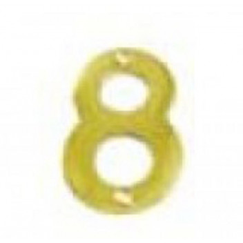 BRASS NUMERAL HOUSE NO8 75MM