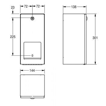 FRANKE DOUBLE TOILET ROLL HOLDER MATT BLACK