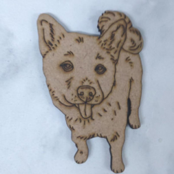 LARGE MILO WOOD PUP
