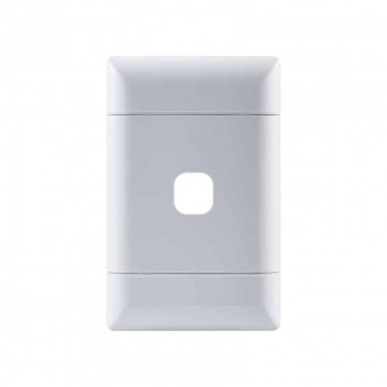 NEU WHITE 1 LEVER GRID PLATE 100X50MM