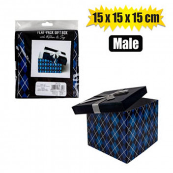 GIFT BOX FLAT PACK 15X15X15CM