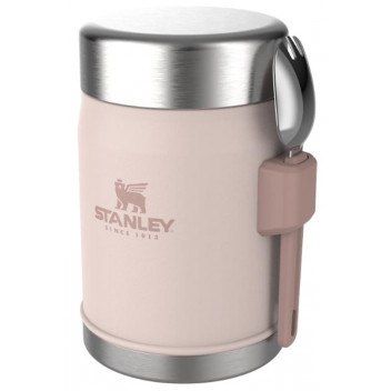 JAR FOOD WITH FORK ROSE QUARTZ 400ML