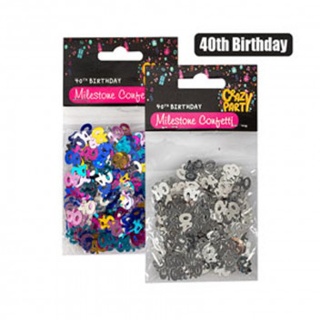 40 MILESTONE PARTY CONFETTI 15G
