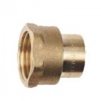 Female Capillary Straight Coupler 22MMx3/4 Inch Brass