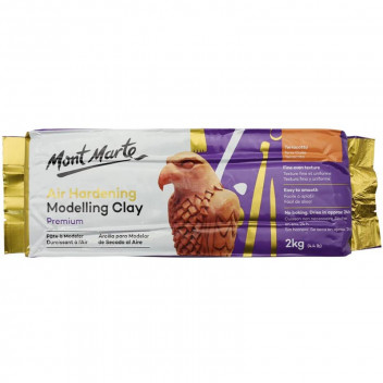 MONT MARTE TERRACOTTA PREMIUM AIR HARDENING MODELLING CLAY 2KG