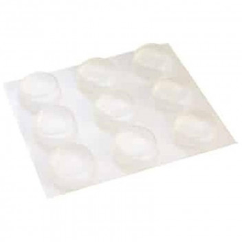 SAFETOP  BUMPER  ROUND CLEAR  7X1.5MM 25PP   POLYURETHANE ADHESIVE