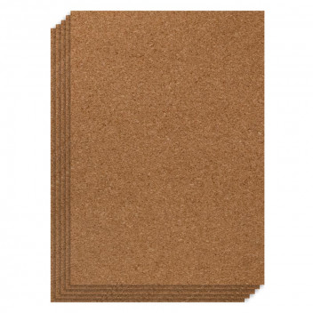 DALA 4PIECE A4 ADHESIVE SHEET CRAFT CORK 2MM