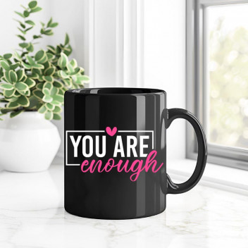 YOU ARE ENOUGH WHITE VINYL CRAFT UV DTF STICKER