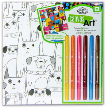 ROYAL LANGNICKEL DOGS CANVAS ART MARKERS