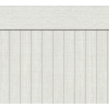 WHITE WALLPANEL WOOD WALLPAPER 1.0X5M