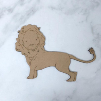 LARGE WOOD AFRICAN LIONS