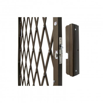 ALUMINIUM FLEX SECURITY GATE BRONZE 840 X 2000MM