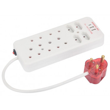 CORE 8-WAY MULTIPLUG WITH HIGH SURGE PROTECTION & USB-A