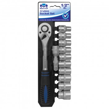 MARATHON 12PIECE 1/2INCH DRIVE SOCKET SET