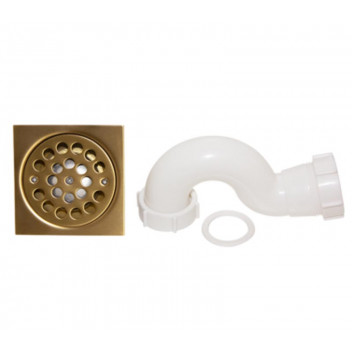 BLUTIDE TRAP SHOWER SQUARE BRUSHED BRASS