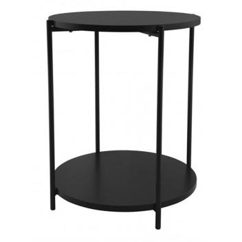ROUND BLACK SURFACE TABLE 40X50CM