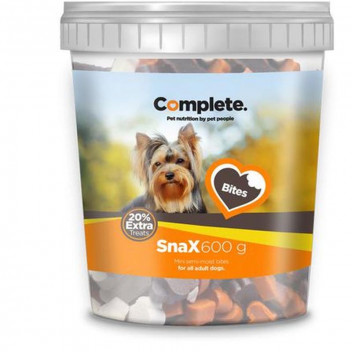 COMPLETE SEMI MOIST BONES AND HEART BITES DOG TREAT 600G
