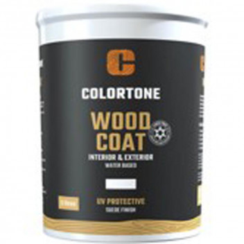 COLORTONE WHITE WOODCOAT WITH SUEDE BASED INTERIOR AND EXTERIOR VARNISH 5L