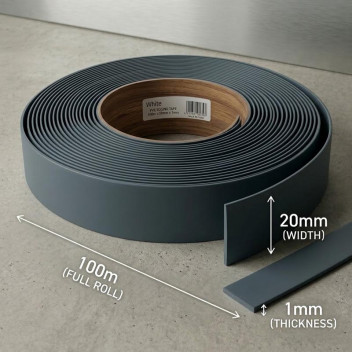 FOLKSTONE GREY HG EDGING 20MMX1MMX10M