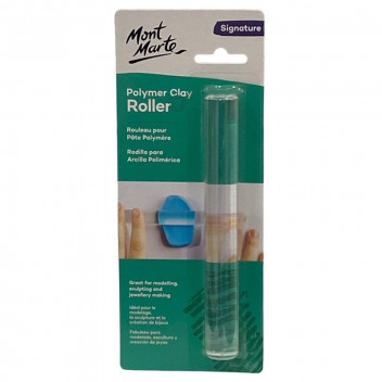 MONT MARTE CRAFT POLYMER CLAY ROLLER CLEAR ACRYLIC 16CM
