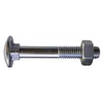 BOLT AND NUT CUP SQUARE BLACK P5 M10X100MM