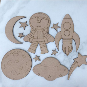 10PIECE SPACE SHIP SET