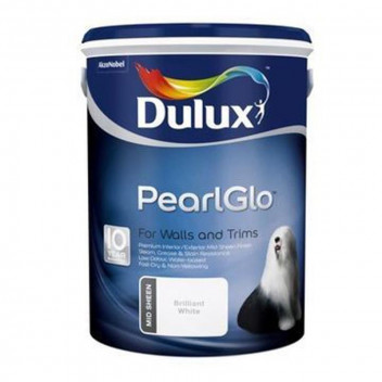 DULUX PEARLGLO BLACK PEBBLE WATERBASED ENAMEL PAINT 5L