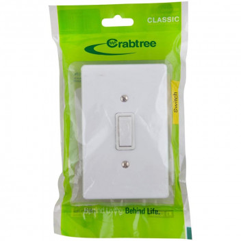 CRABTREE CLASSIC SWITCH 1L 2W 50X100MM