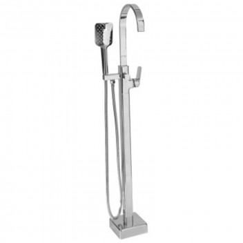 BLUTIDE FREESTANDING BATH MIXER SQUARE CHROME.
