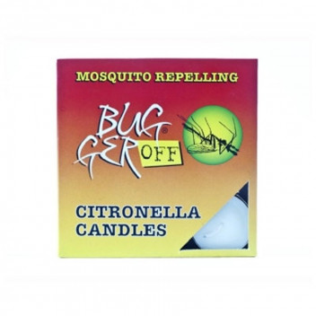BUGGER OFF CITRONELLA T-LITE CANDLES 9PK