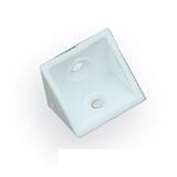 BRACKET CORNER PPPB001 WHITE 22X10MM 50PP FIT