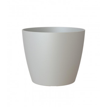 ARTEVASI SAN REMO MATTE LIGHT GREY PLASTIC POT 30CM