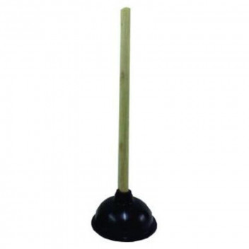 CUP FORCE PLUNGER WITH WOODEN HANDLE 150MM