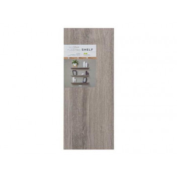 DECOR HALLOW BARK GREY WOOD FLOATING SHELF 900X250X38MM