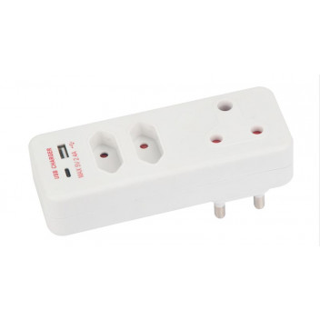 CORE MULTIPLUG WITH 1X16A, 2 EURO SOCKETS, 1 USB-A & 1 USB-C