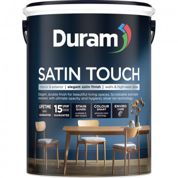 DURAM SATIN TOUCH 5LT - WHITE