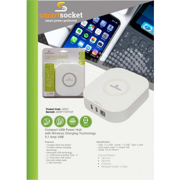 SMART SOCKET  USB A AND USB C