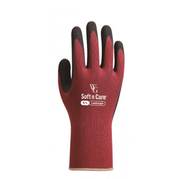 BURGANDY GARDEN GLOVE 9/L