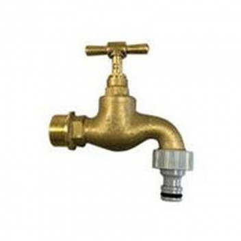 GARDEN TAP HOSE BIB ROUGH BRASS 20MM