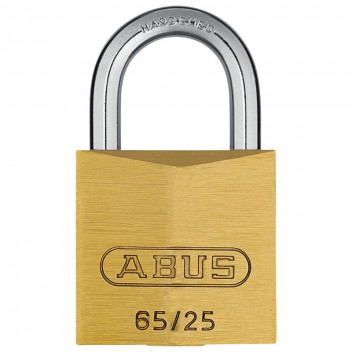 ABUS BLISTER SINGLE BRASS PADLOCK 65/25MM