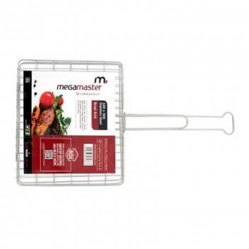 MEGAMASTER GRID BRAAI FOLDING STAINLESS STEEL 340X300