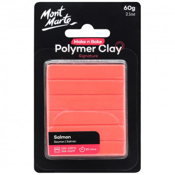 MAKE N BAKE SALMON POLYMER CRAFT CLAY