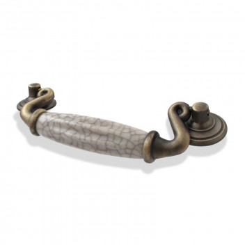 FIT VICTORIAN HANDLE DROP ANTIQUE BRASS 96MM